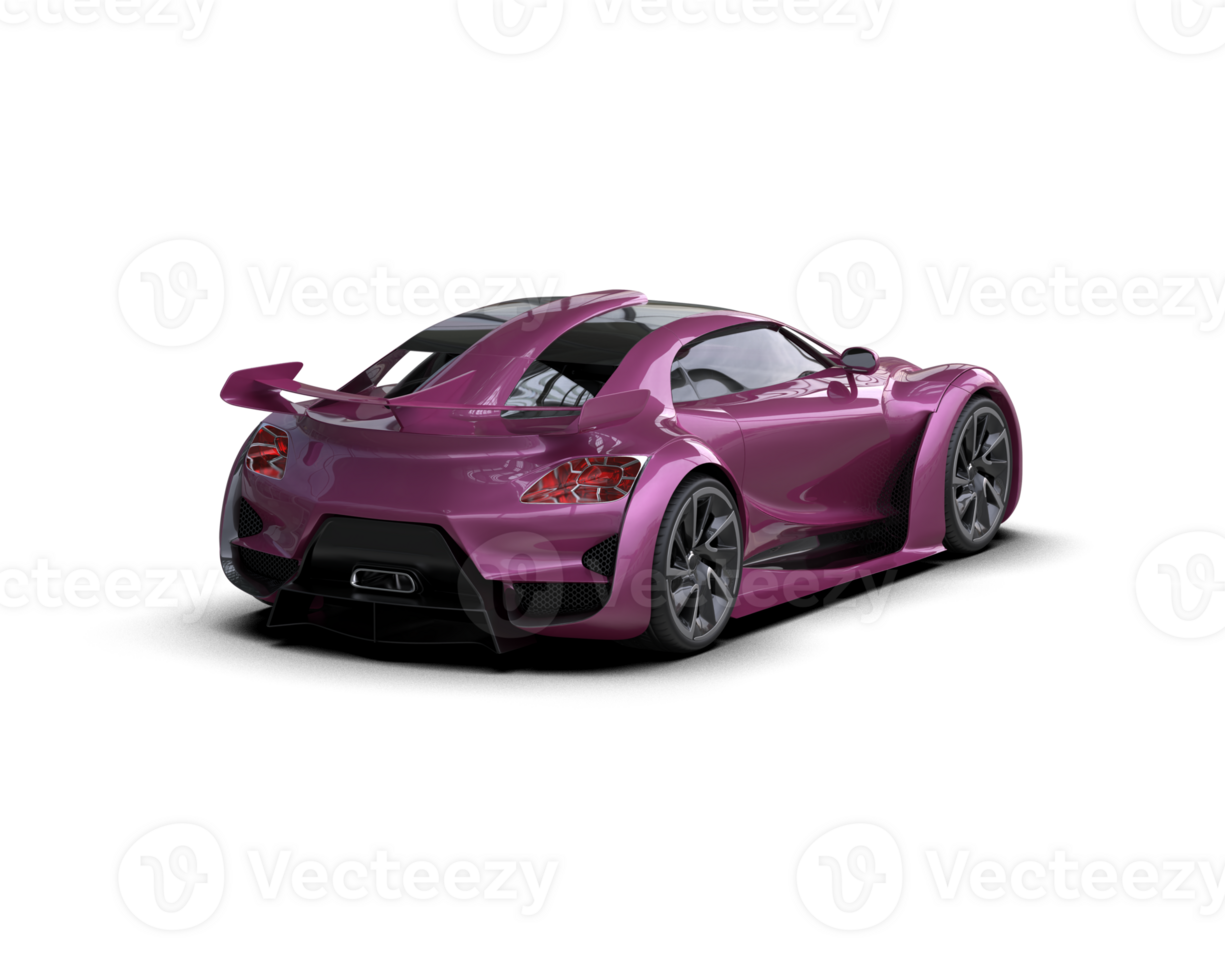 Realistic sport car isolated on background. 3d rendering - illustration png