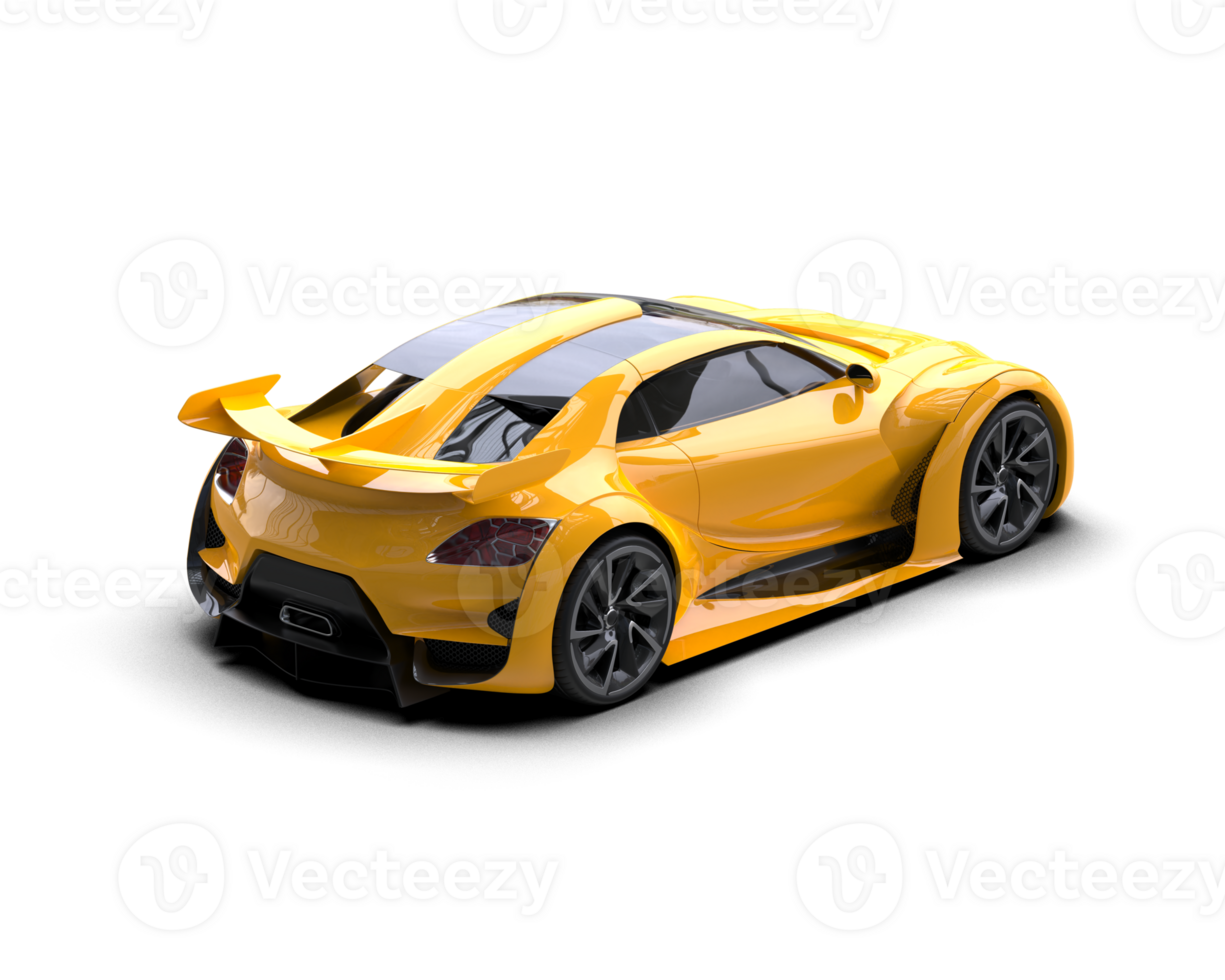 Realistic sport car isolated on background. 3d rendering - illustration png