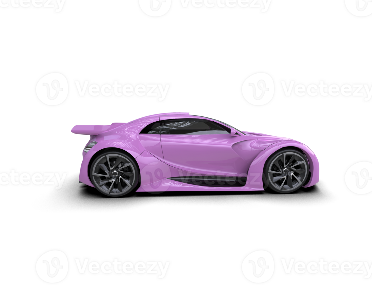 Realistic sport car isolated on background. 3d rendering - illustration png
