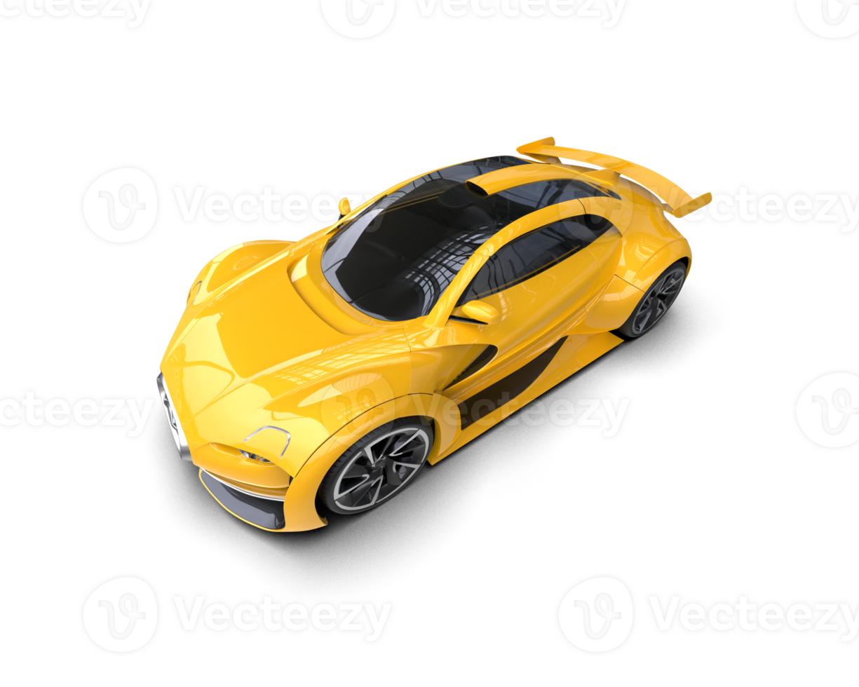 Realistic sport car isolated on background. 3d rendering - illustration png