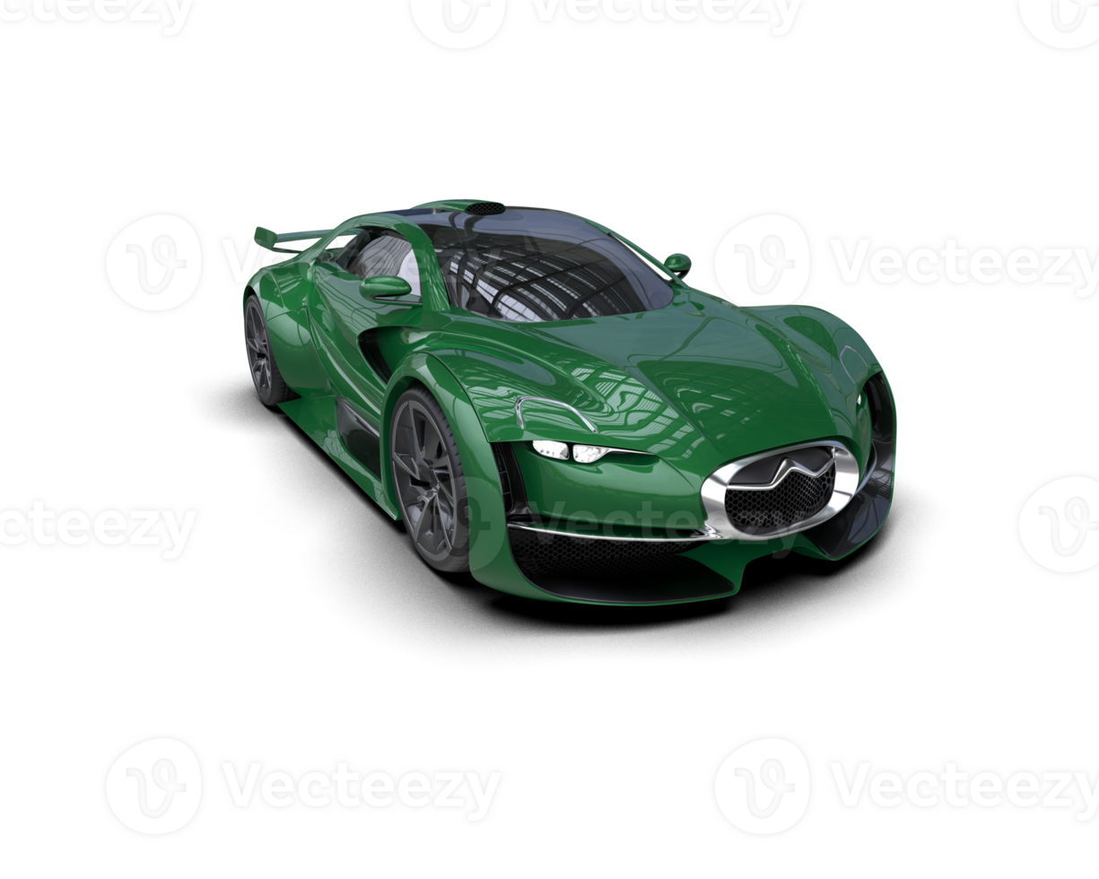 Realistic sport car isolated on background. 3d rendering - illustration png