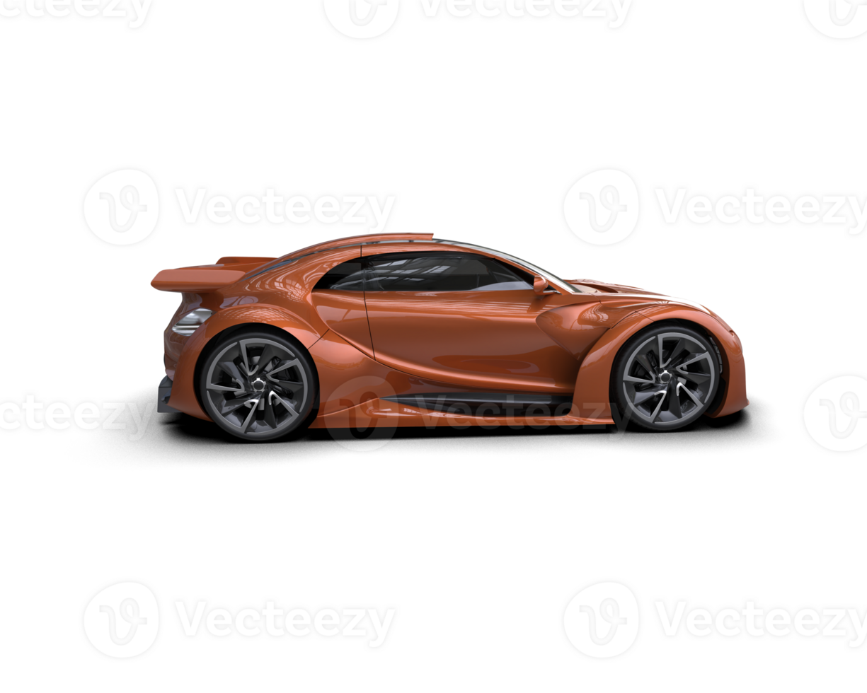 Realistic sport car isolated on background. 3d rendering - illustration png