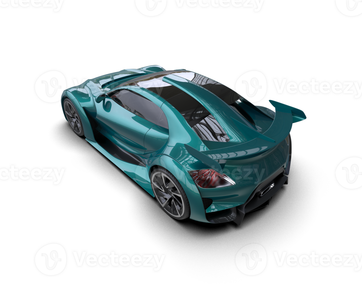 Realistic sport car isolated on background. 3d rendering - illustration png