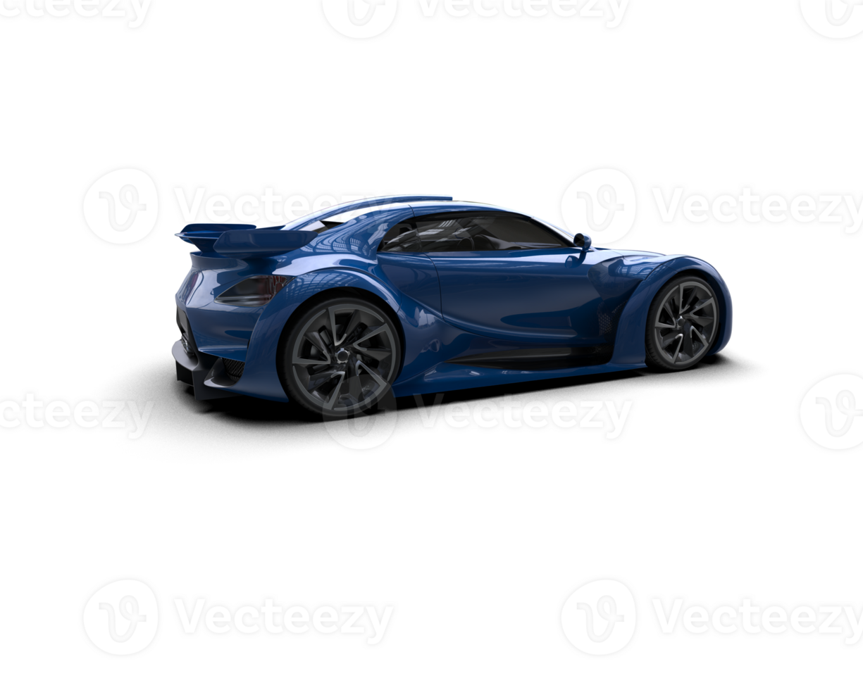 Realistic sport car isolated on background. 3d rendering - illustration png