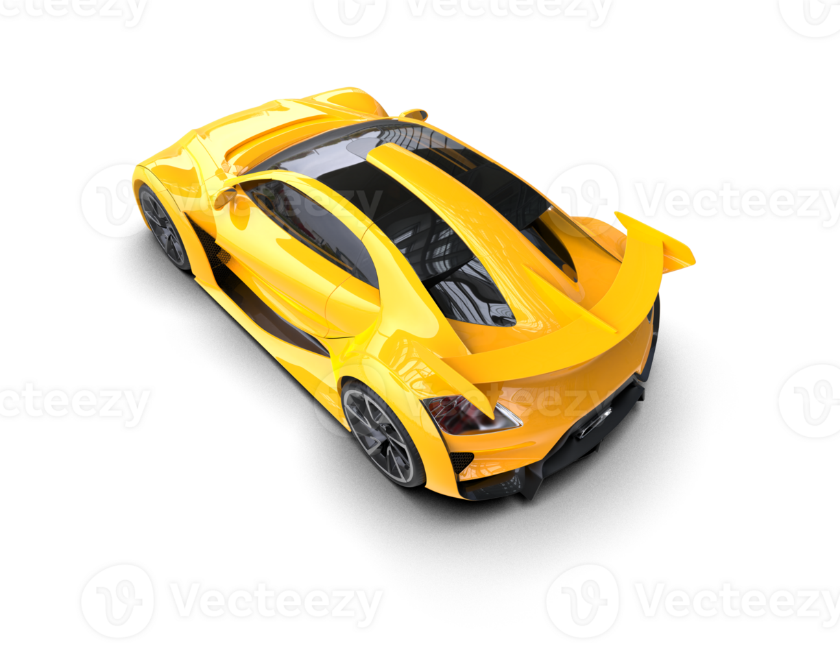 Realistic sport car isolated on background. 3d rendering - illustration png
