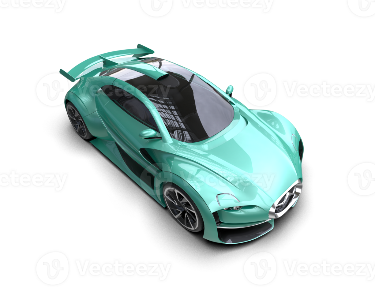 Realistic sport car isolated on background. 3d rendering - illustration png
