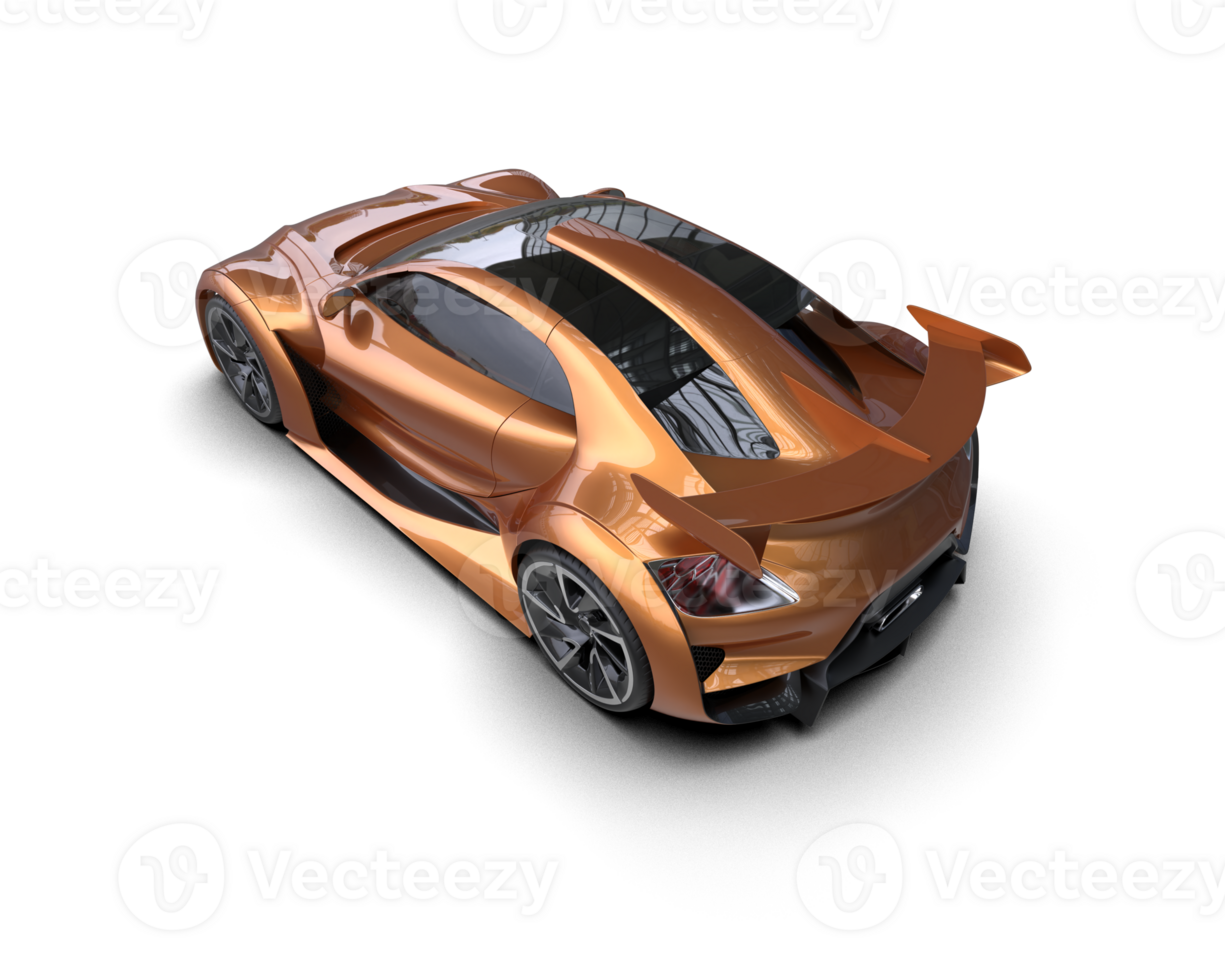 Realistic sport car isolated on background. 3d rendering - illustration png