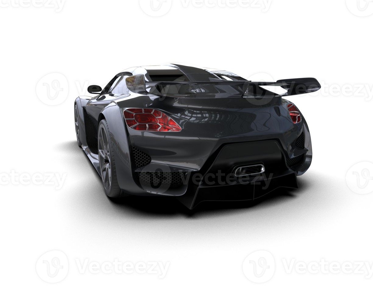Realistic sport car isolated on background. 3d rendering - illustration png