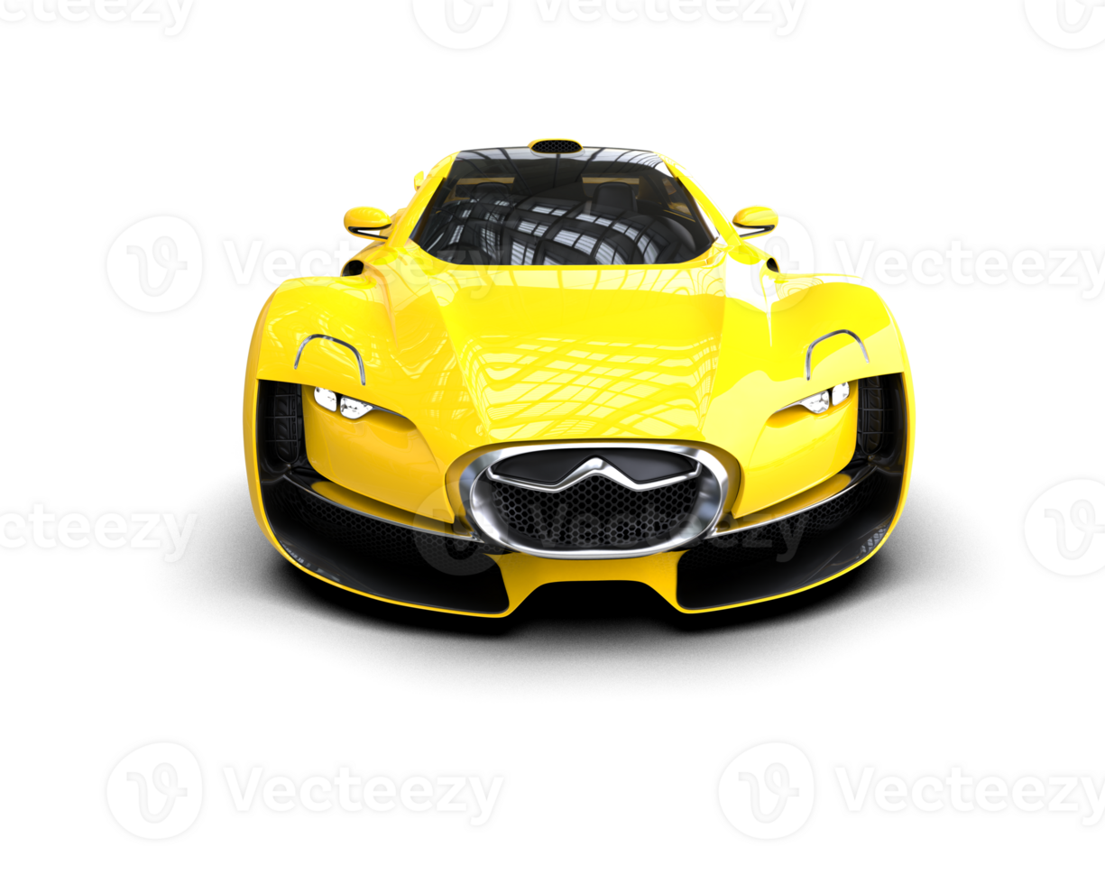 Realistic sport car isolated on background. 3d rendering - illustration png