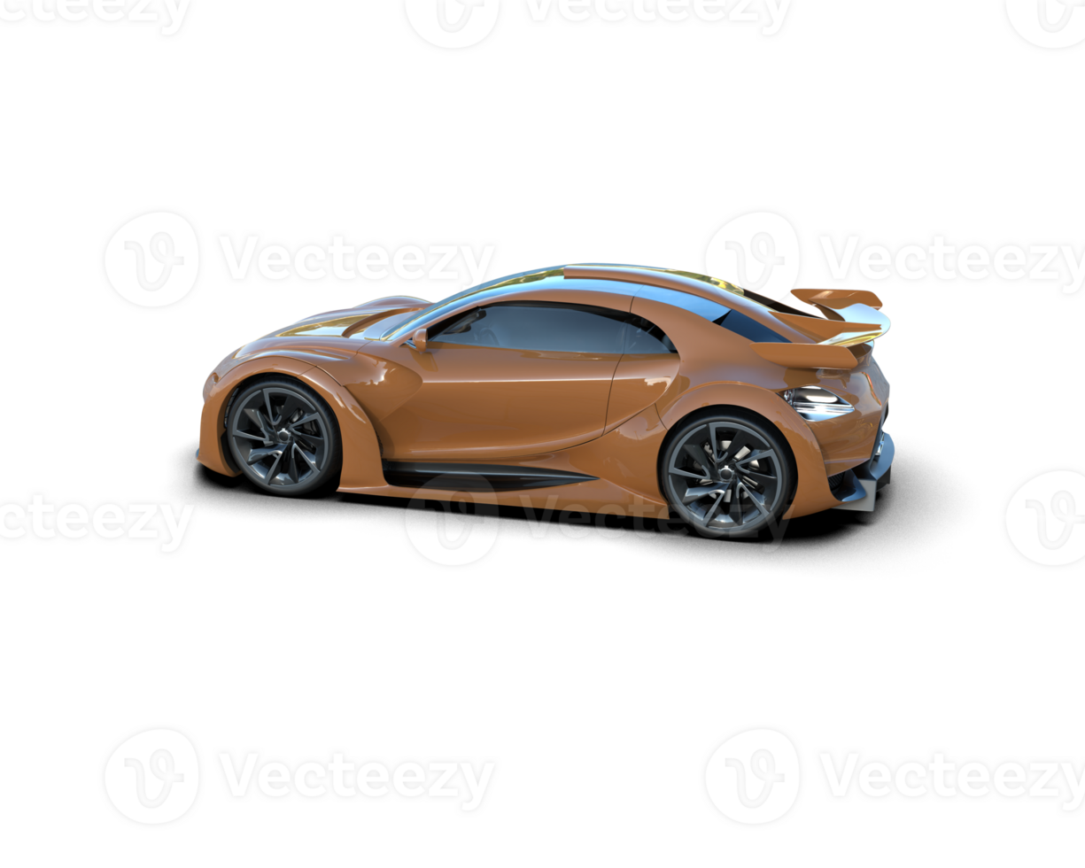 Realistic sport car isolated on background. 3d rendering - illustration png