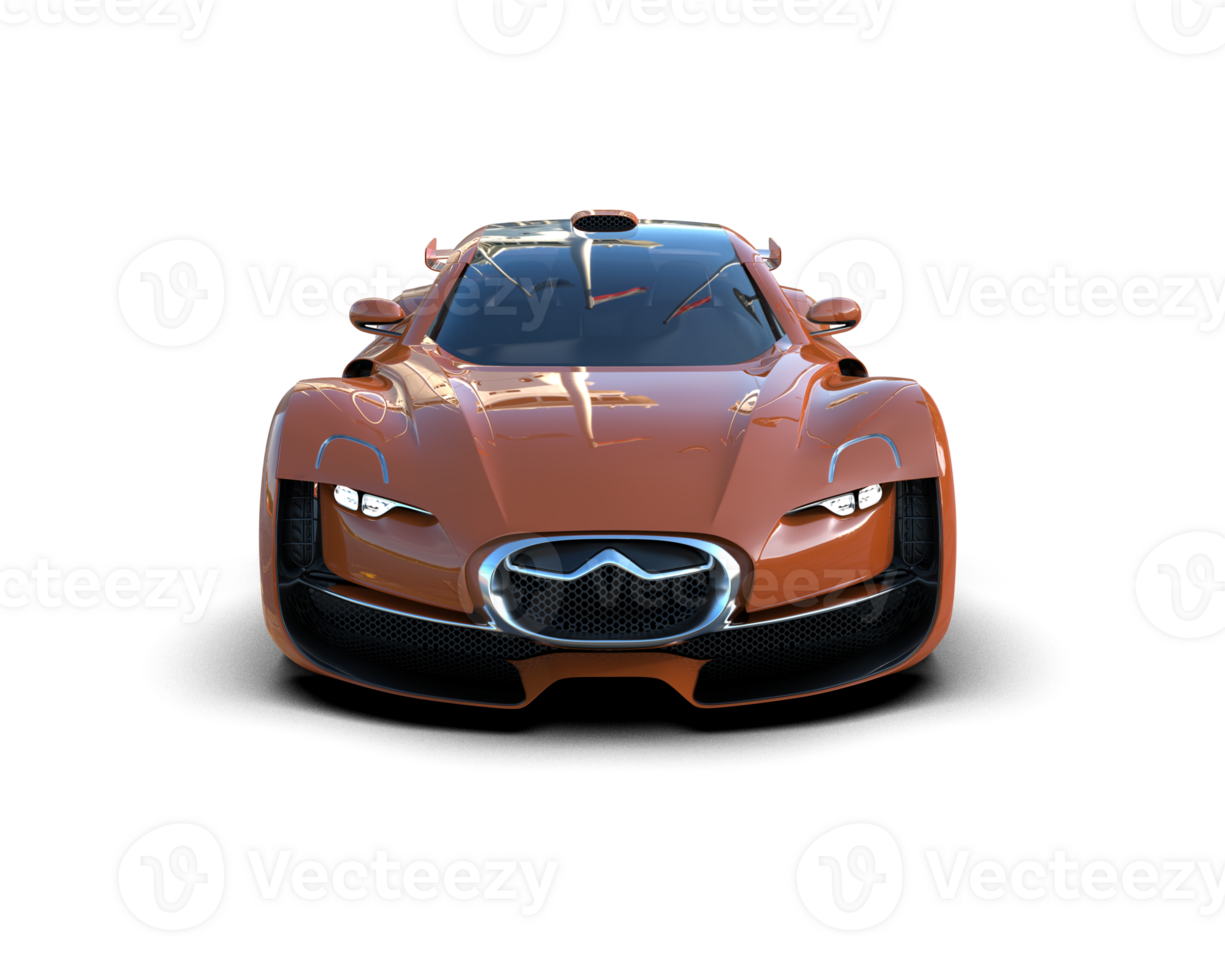 Realistic sport car isolated on background. 3d rendering - illustration png