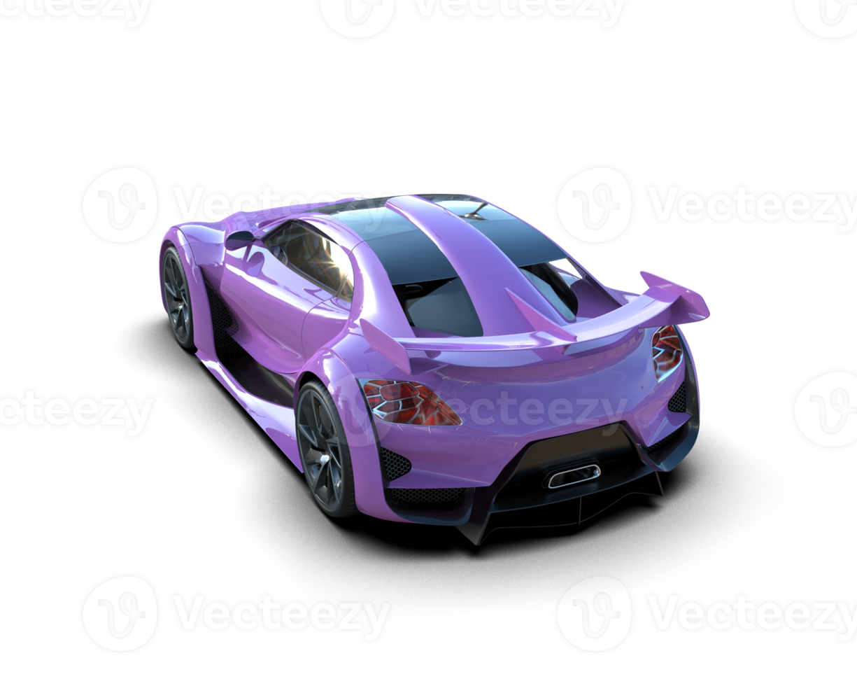 Realistic sport car isolated on background. 3d rendering - illustration png