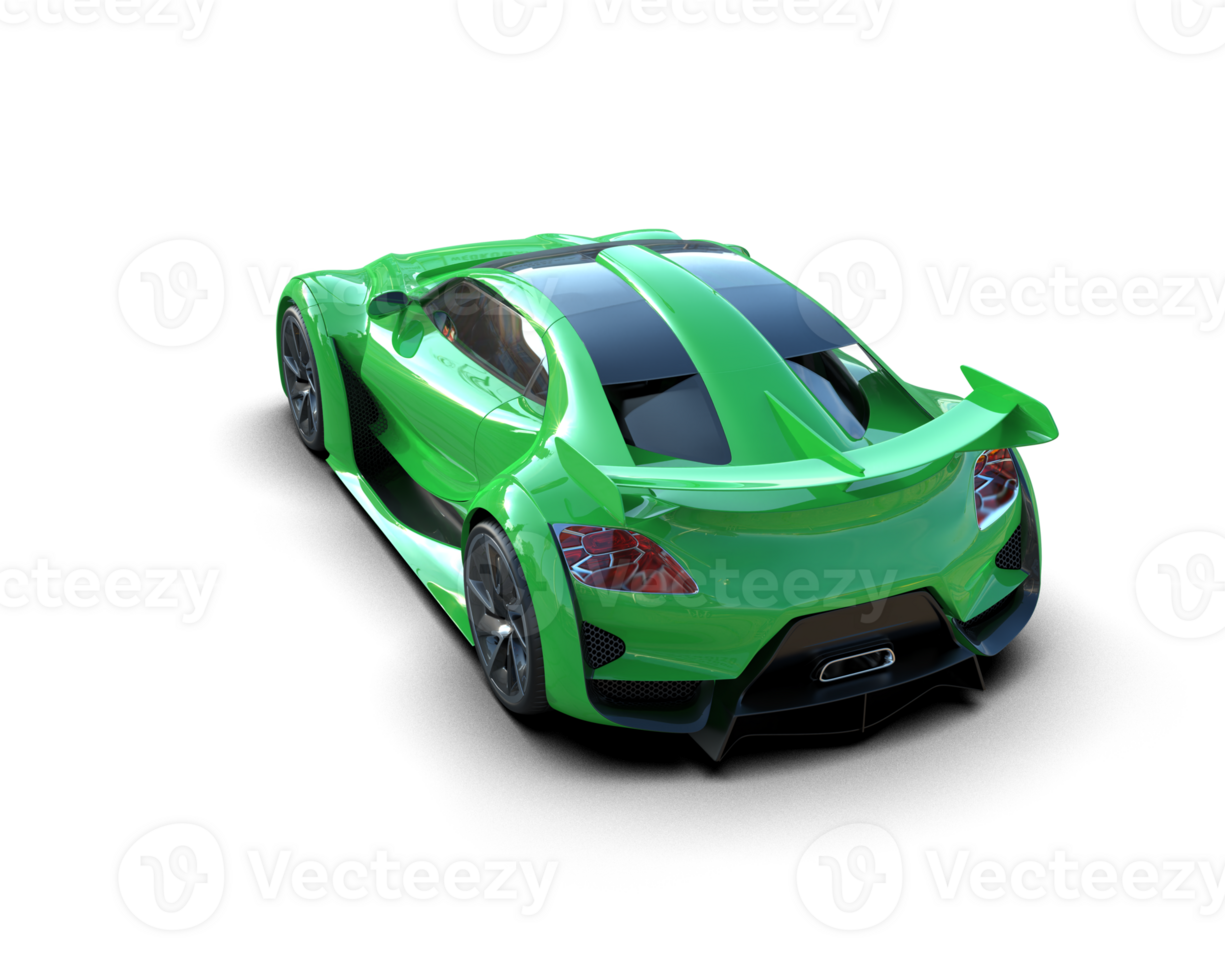 Realistic sport car isolated on background. 3d rendering - illustration png