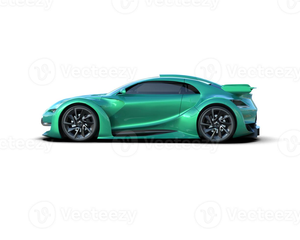 Realistic sport car isolated on background. 3d rendering - illustration png