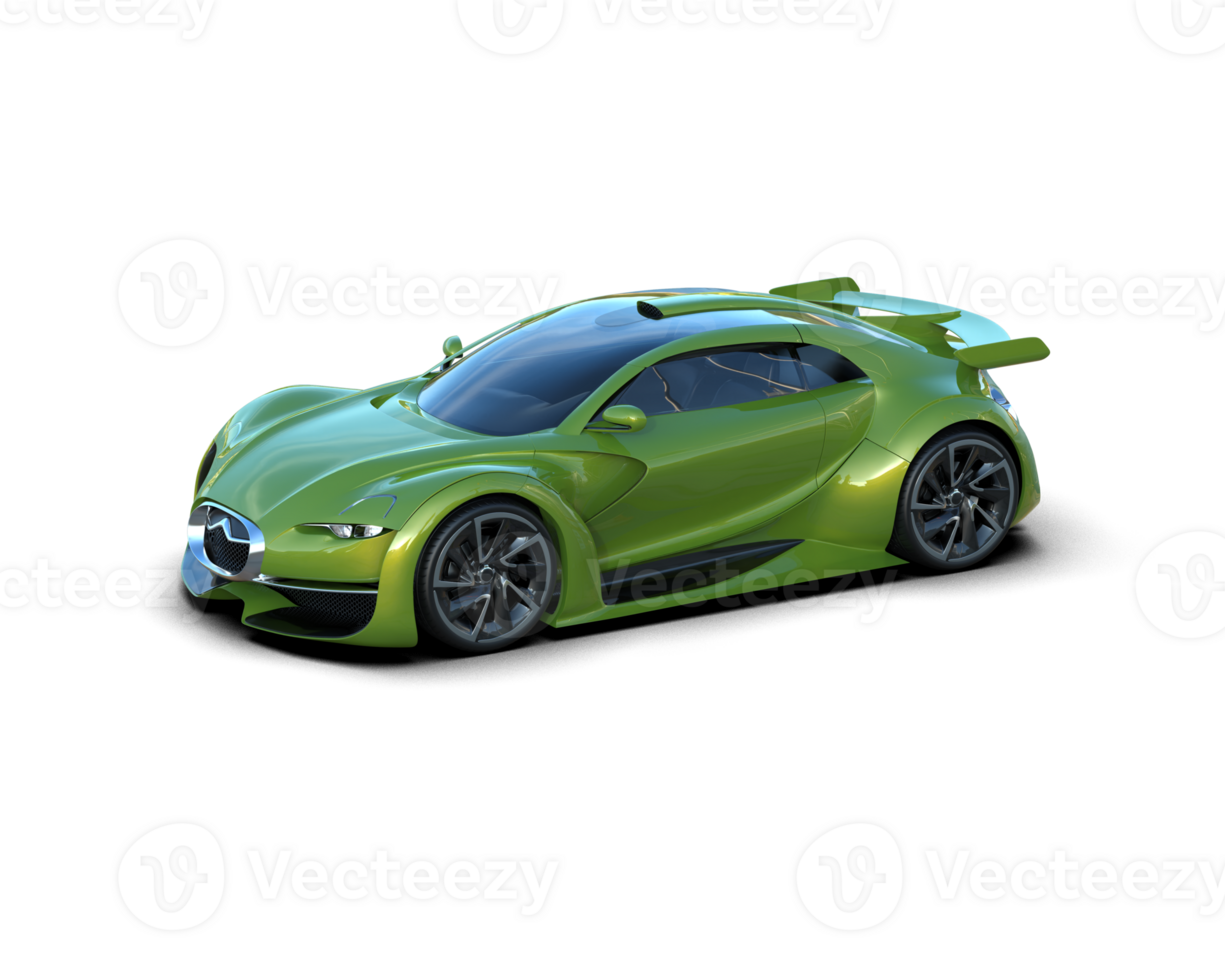 Realistic sport car isolated on background. 3d rendering - illustration png