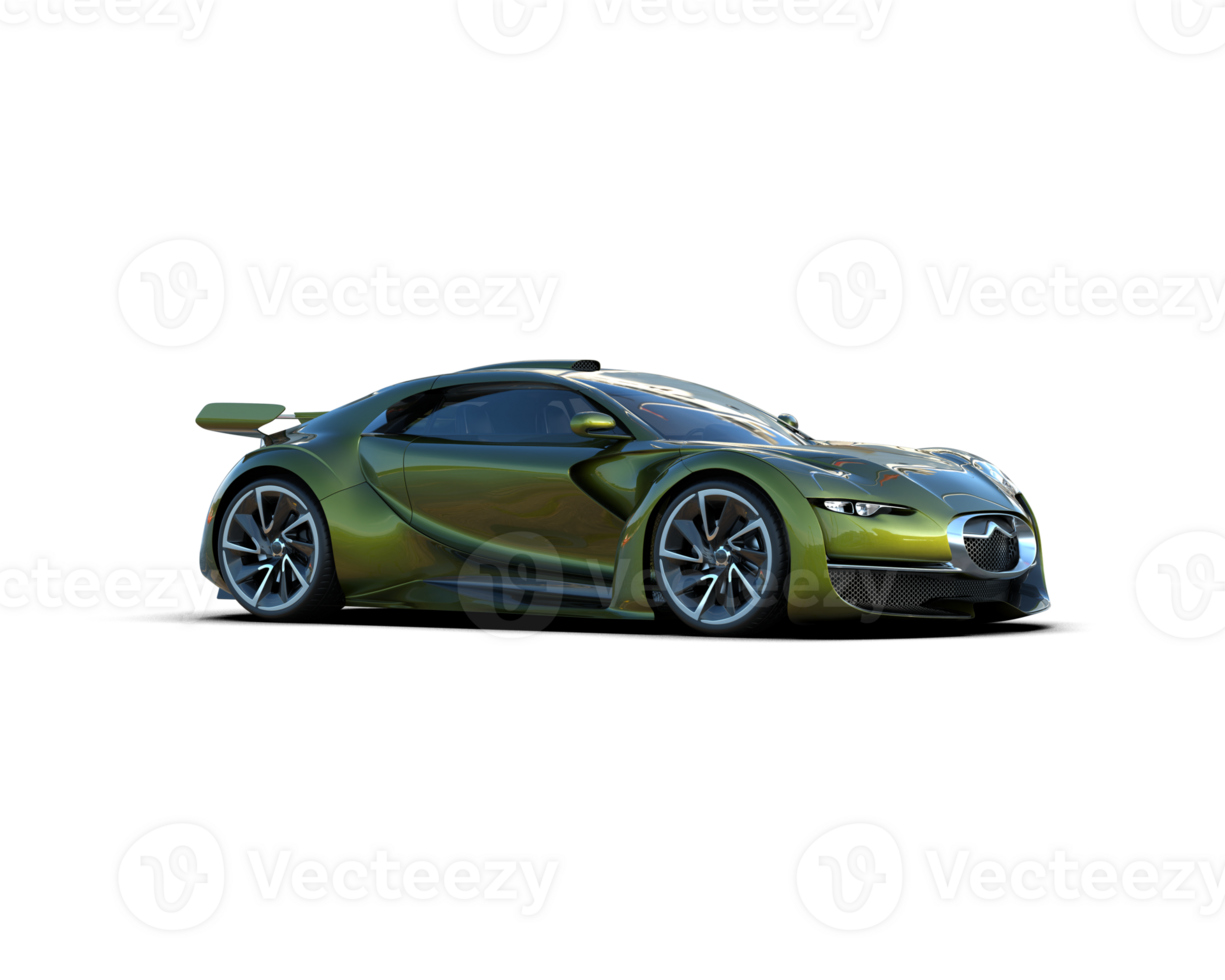 Realistic sport car isolated on background. 3d rendering - illustration png