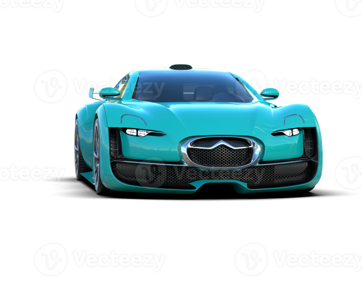 Realistic sport car isolated on background. 3d rendering - illustration png