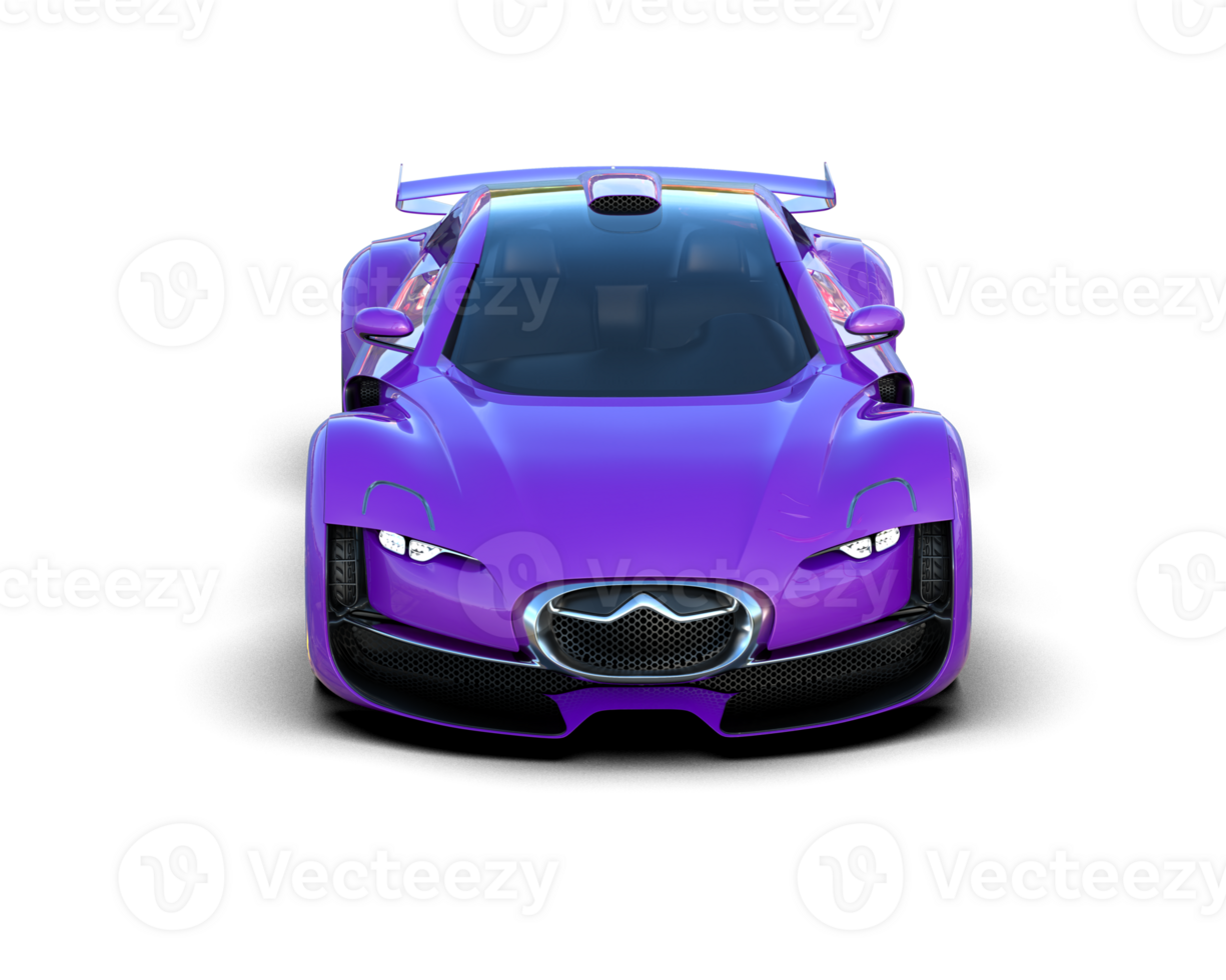 Realistic sport car isolated on background. 3d rendering - illustration png