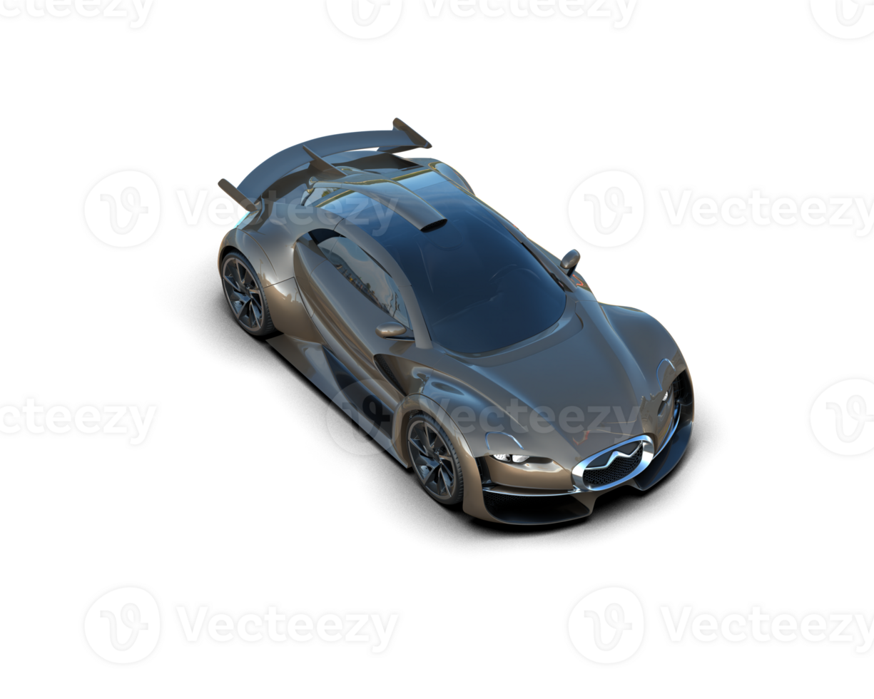 Realistic sport car isolated on background. 3d rendering - illustration png