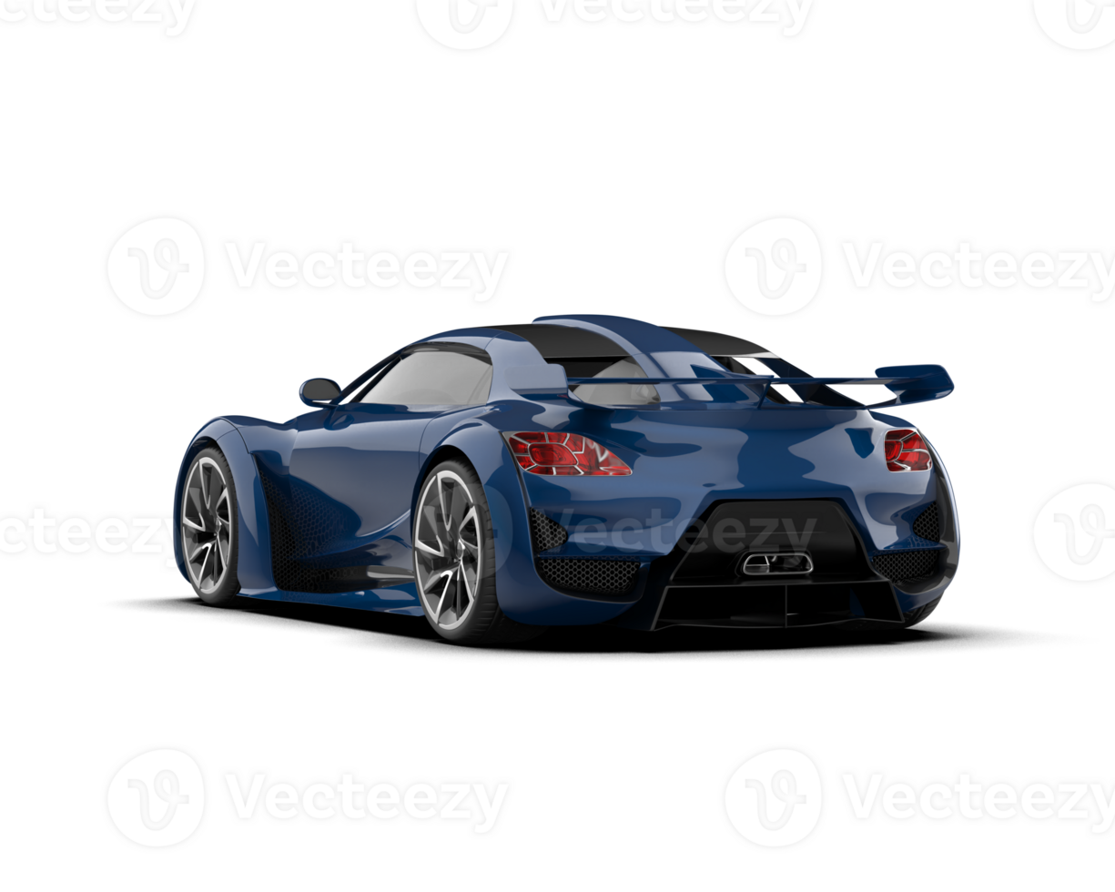 Realistic sport car isolated on background. 3d rendering - illustration png
