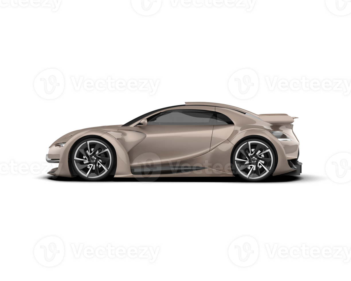 Realistic sport car isolated on background. 3d rendering - illustration png