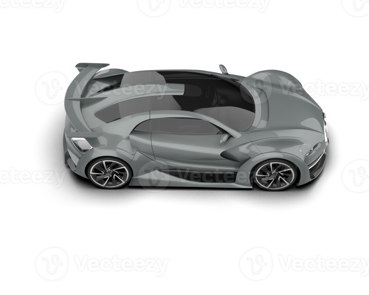 Realistic sport car isolated on background. 3d rendering - illustration png