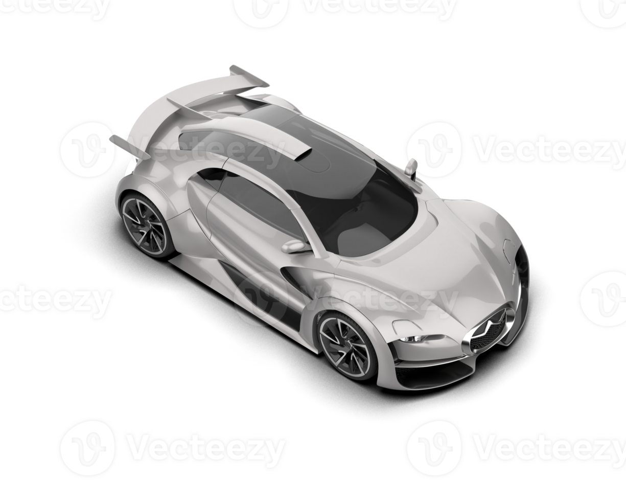 Realistic sport car isolated on background. 3d rendering - illustration png