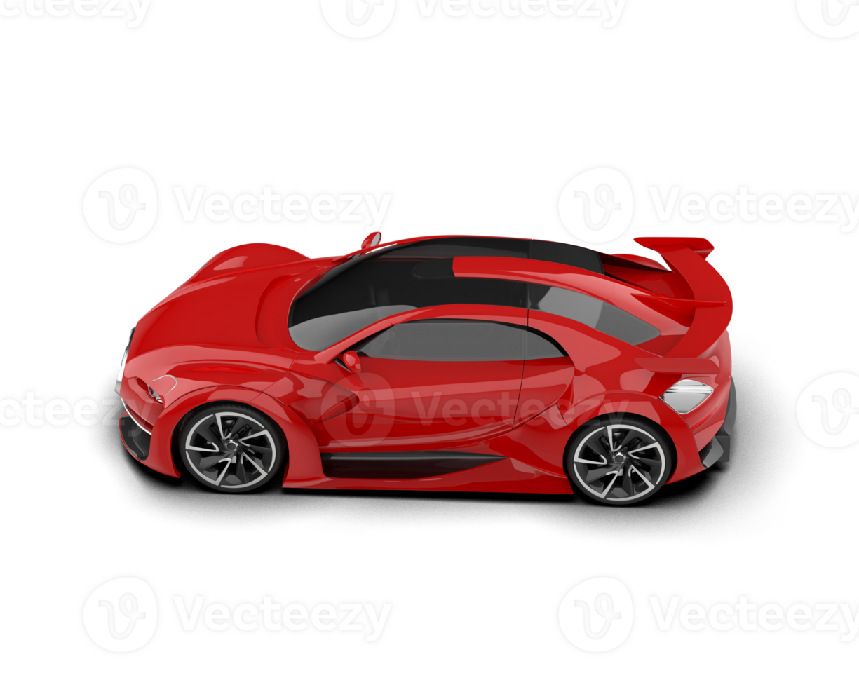 Realistic sport car isolated on background. 3d rendering - illustration png