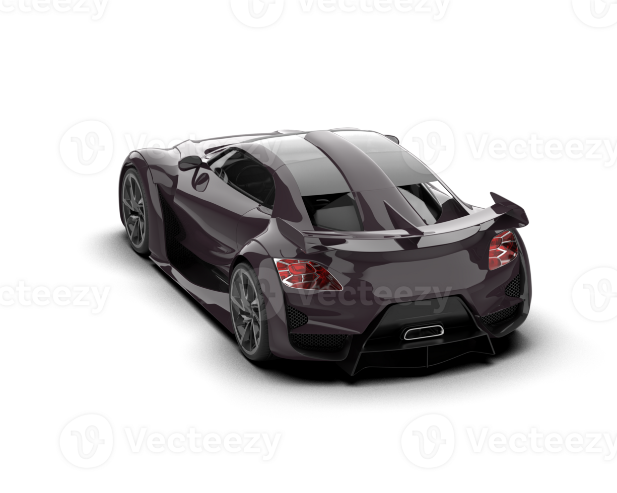 Realistic sport car isolated on background. 3d rendering - illustration png