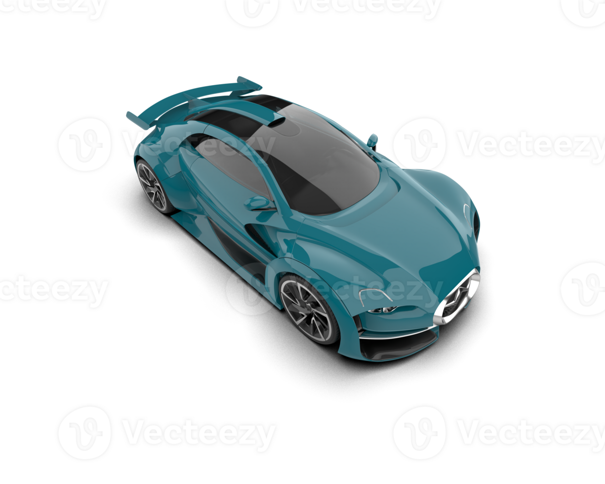 Realistic sport car isolated on background. 3d rendering - illustration png