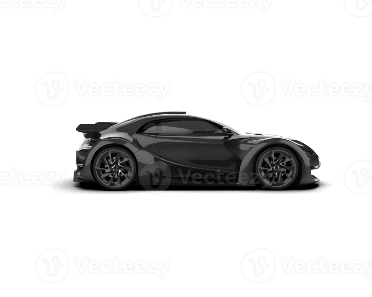 Realistic sport car isolated on background. 3d rendering - illustration png