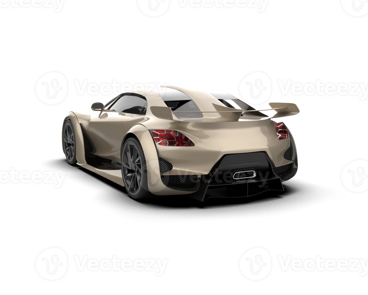 Realistic sport car isolated on background. 3d rendering - illustration png