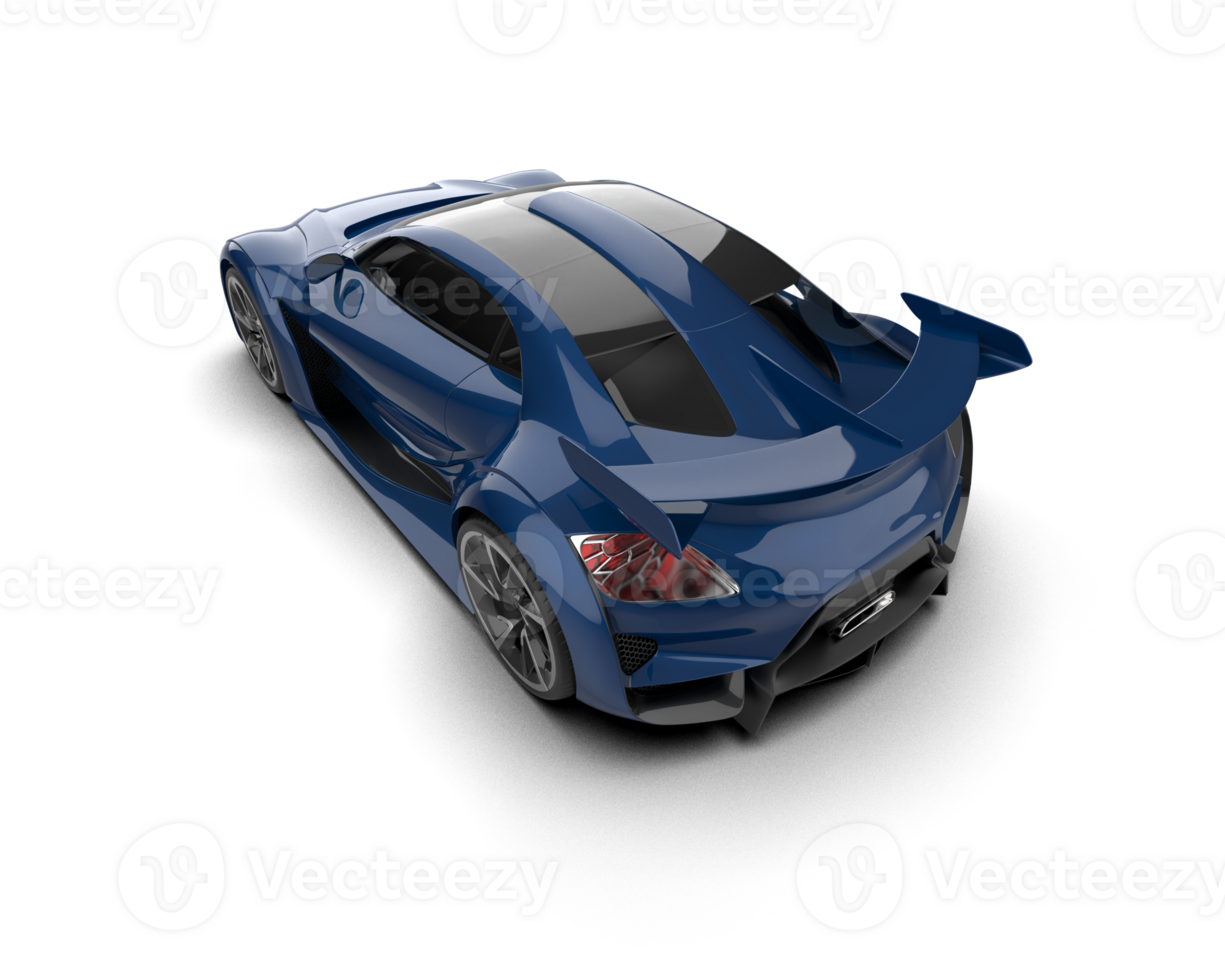 Realistic sport car isolated on background. 3d rendering - illustration png