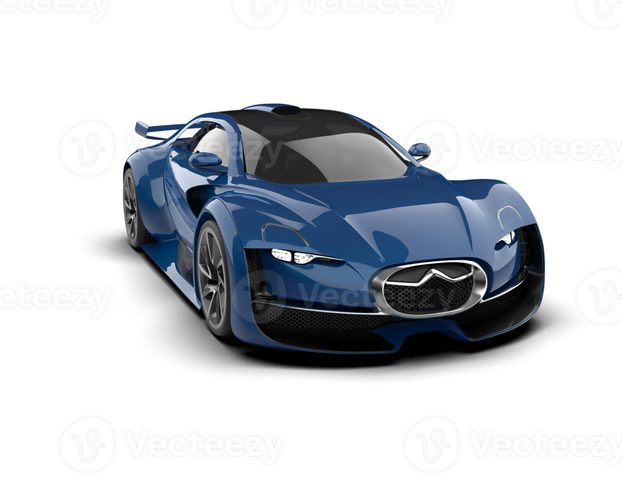 Realistic sport car isolated on background. 3d rendering - illustration png