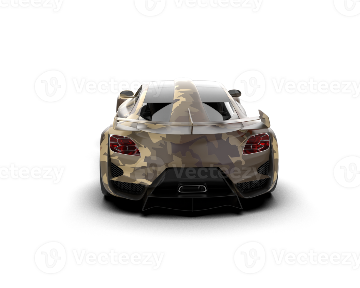 Realistic sport car isolated on background. 3d rendering - illustration png
