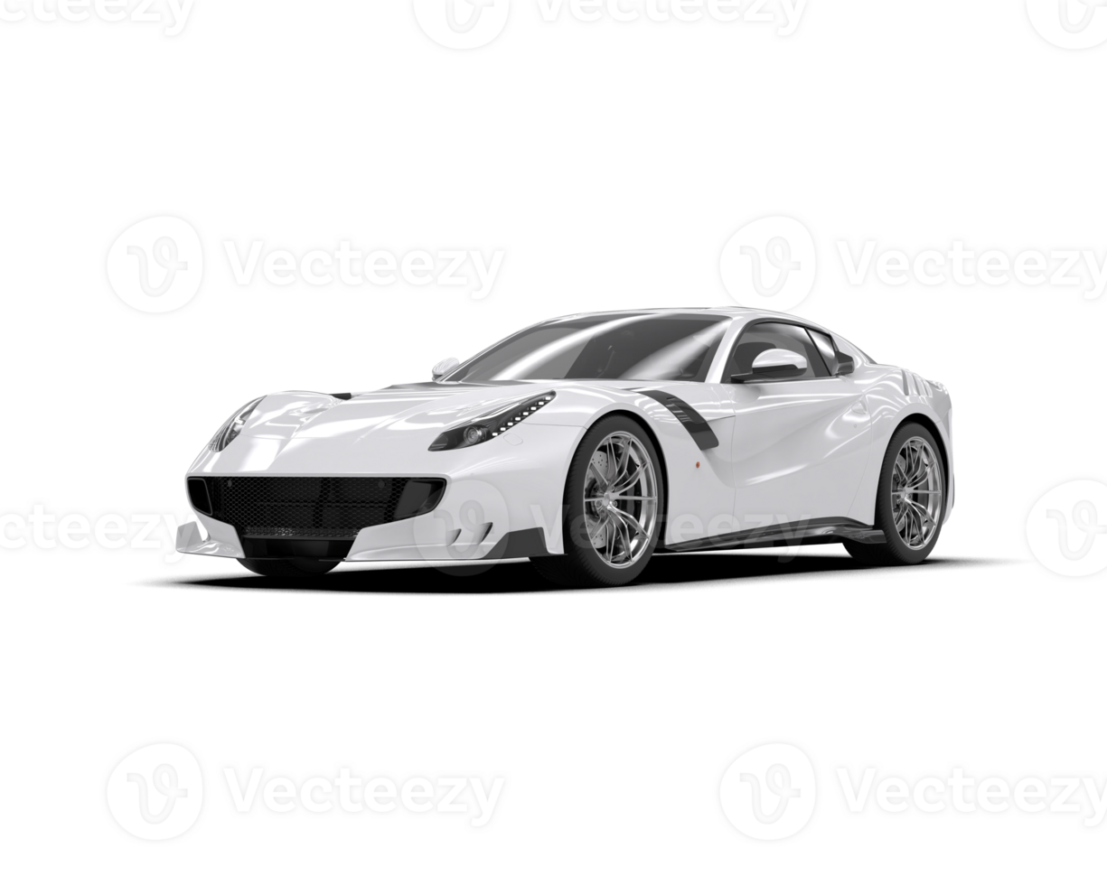 Realistic sport car isolated on background. 3d rendering - illustration png