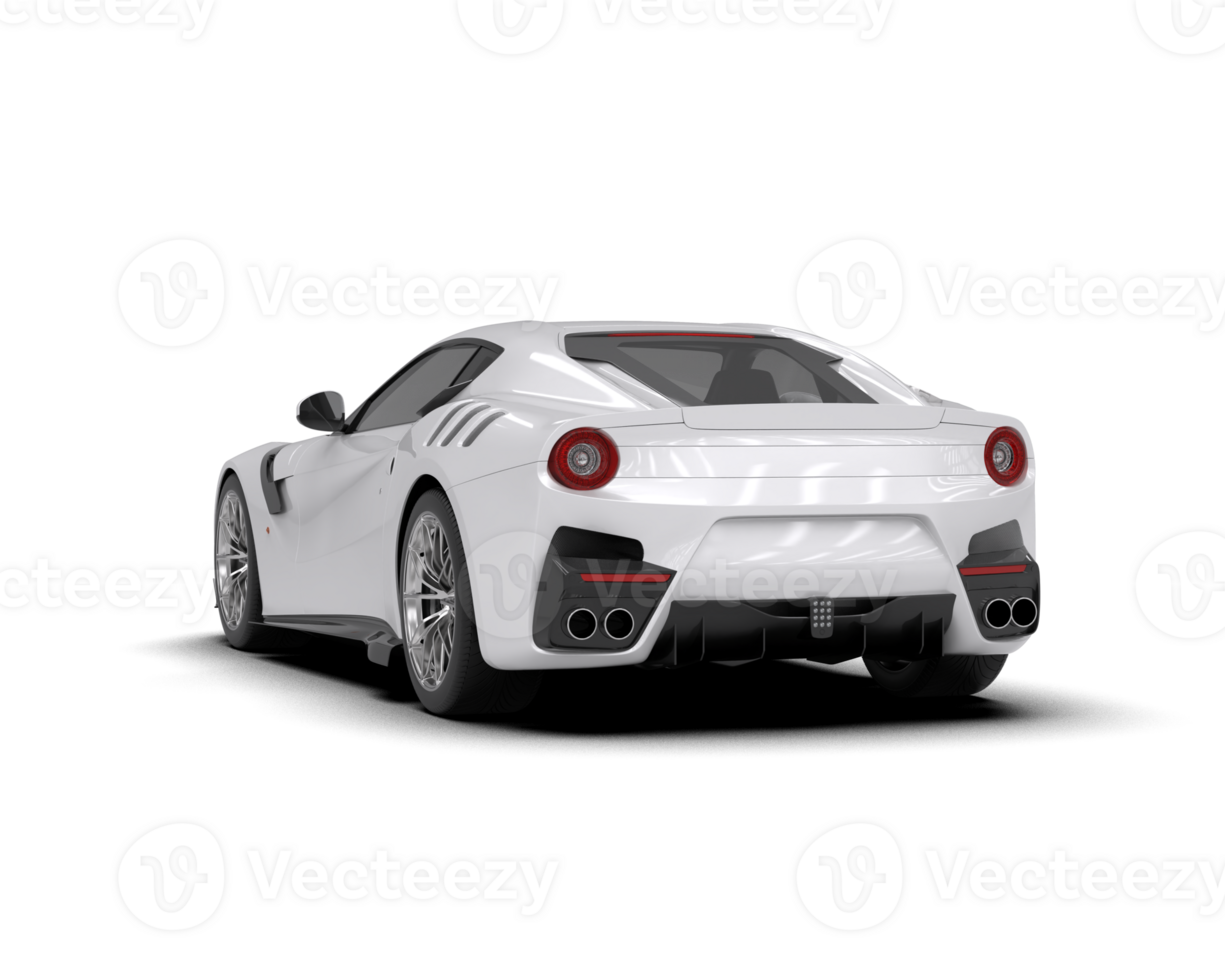 Realistic sport car isolated on background. 3d rendering - illustration png