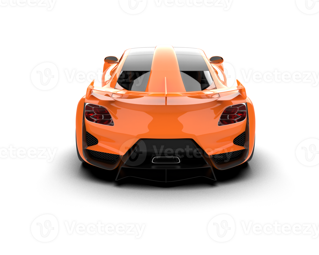 Realistic sport car isolated on background. 3d rendering - illustration png
