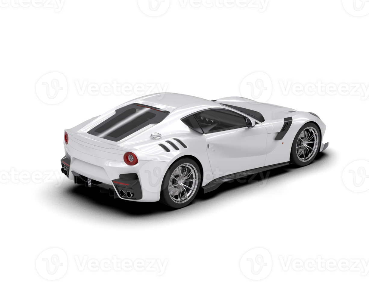 Realistic sport car isolated on background. 3d rendering - illustration png