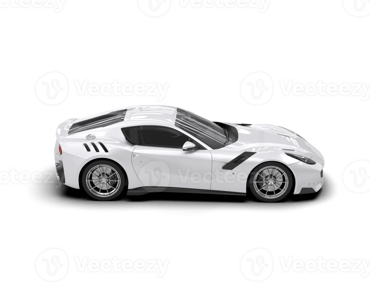 Realistic sport car isolated on background. 3d rendering - illustration png