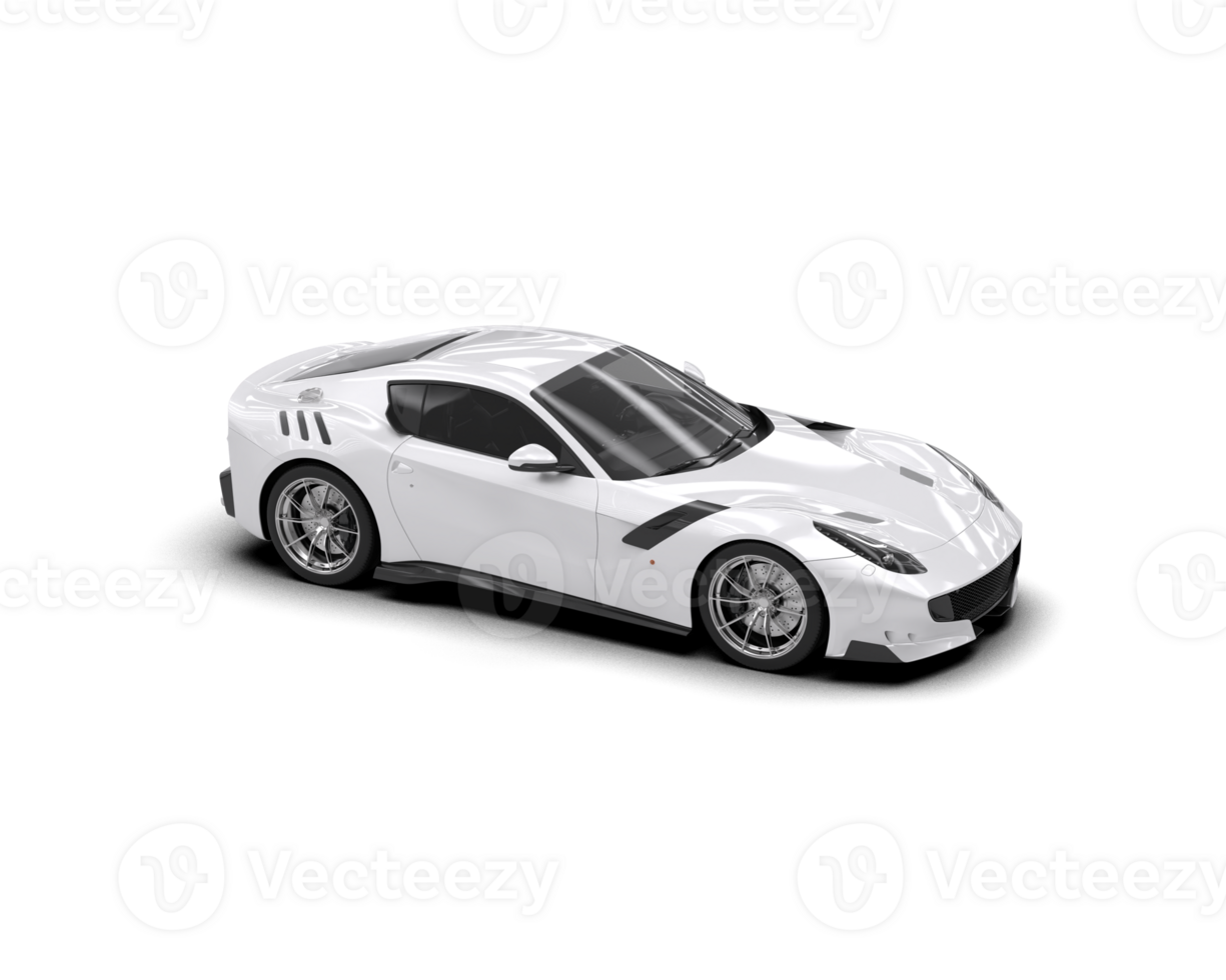 Realistic sport car isolated on background. 3d rendering - illustration png