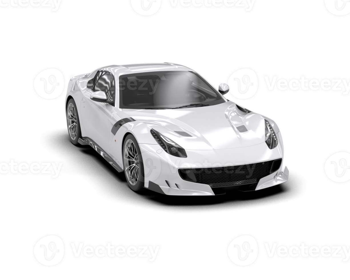 Realistic sport car isolated on background. 3d rendering - illustration png