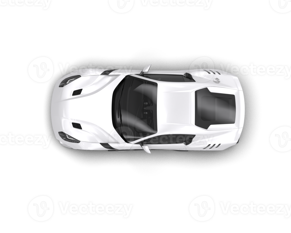 Realistic sport car isolated on background. 3d rendering - illustration png
