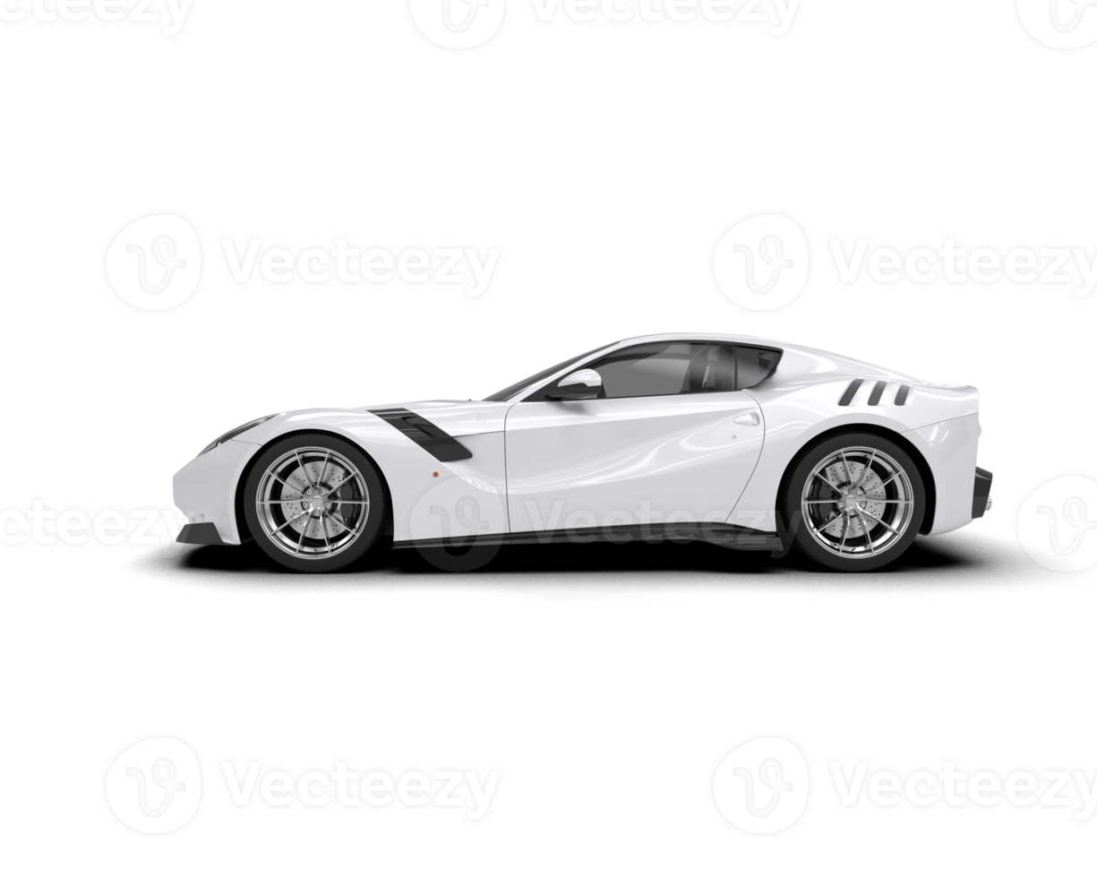 Realistic sport car isolated on background. 3d rendering - illustration png