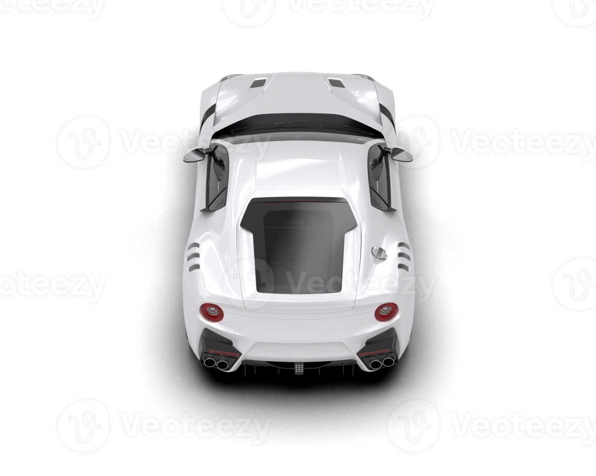 Realistic sport car isolated on background. 3d rendering - illustration png