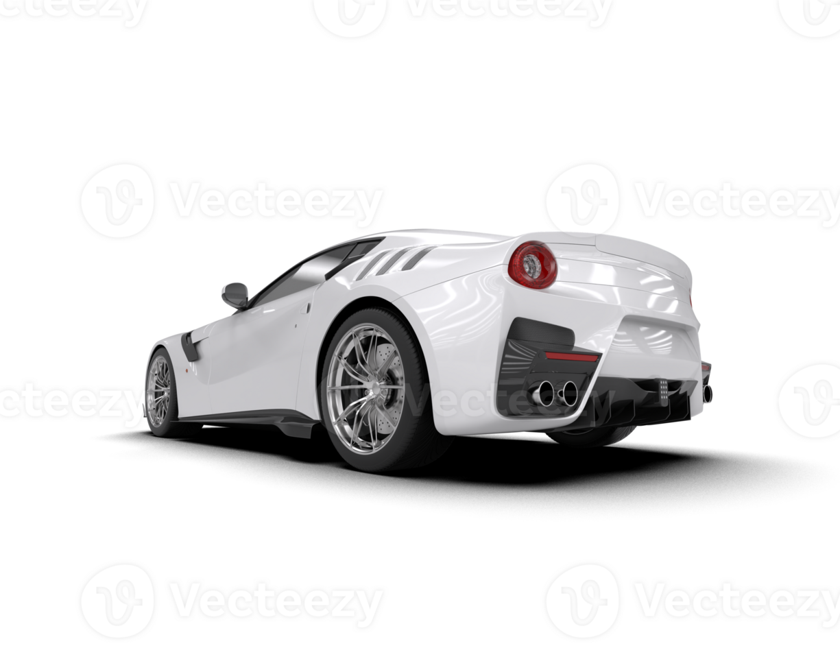 Realistic sport car isolated on background. 3d rendering - illustration png