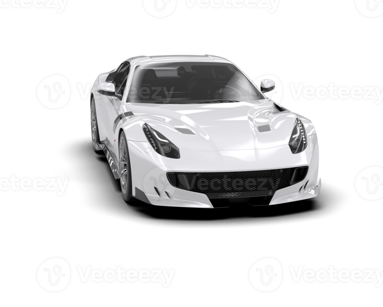 Realistic sport car isolated on background. 3d rendering - illustration png