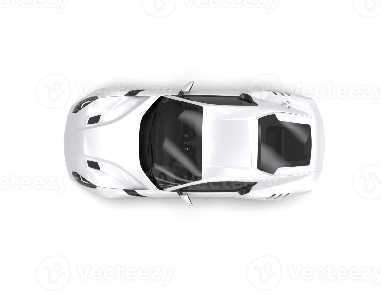 Realistic sport car isolated on background. 3d rendering - illustration png