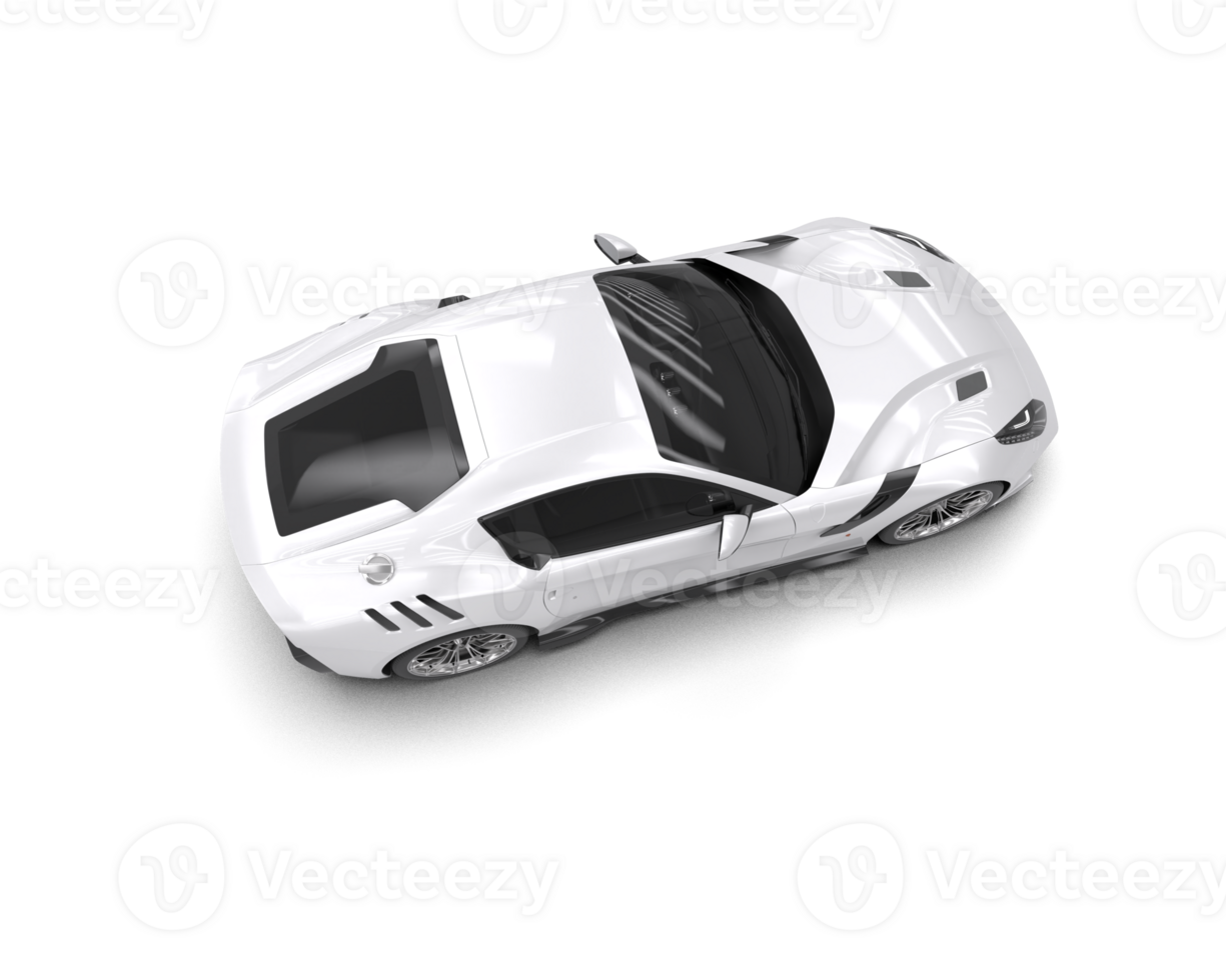 Realistic sport car isolated on background. 3d rendering - illustration png
