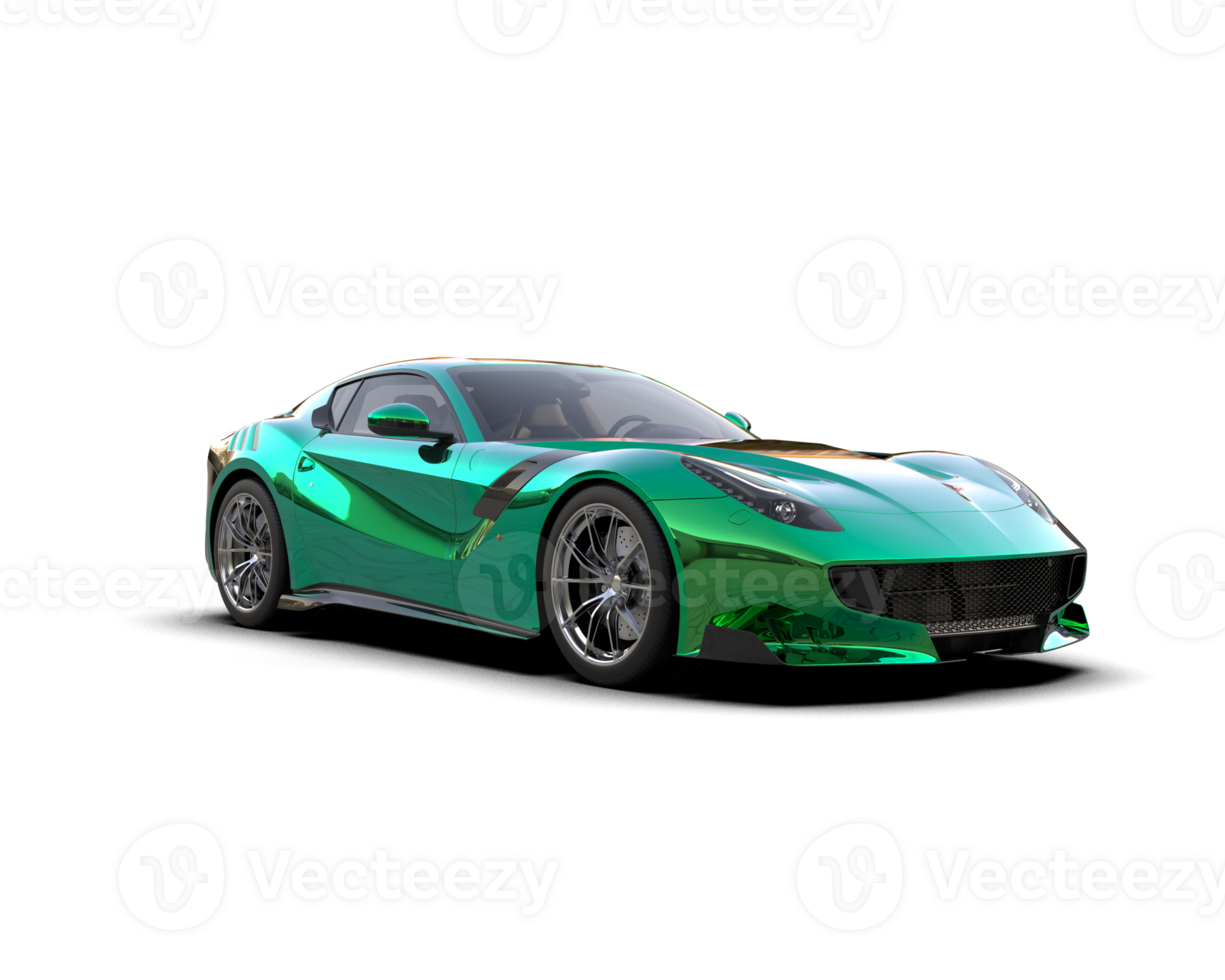 Realistic sport car isolated on background. 3d rendering - illustration png